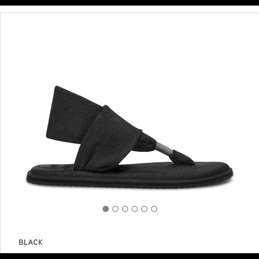 Sanuk Yoga Sling Sandal Black Sz. 7